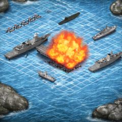 Battleship Thumbnail game - Battleship
